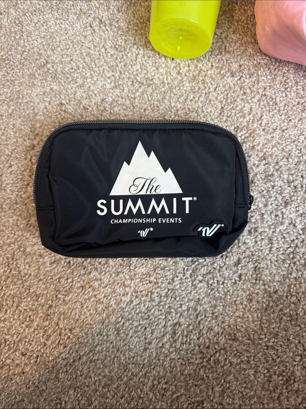 The Summit Black Zipper Pouch Fannypack